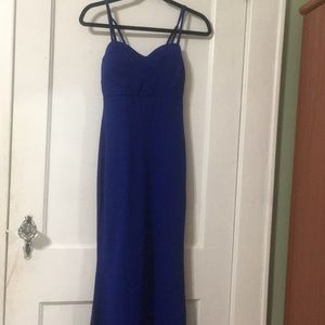 Royal blue prom or evening dress